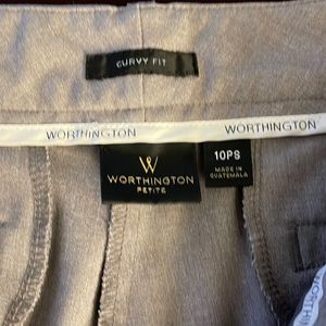 Grey, Worthington, size 10 petite, curvy fit.